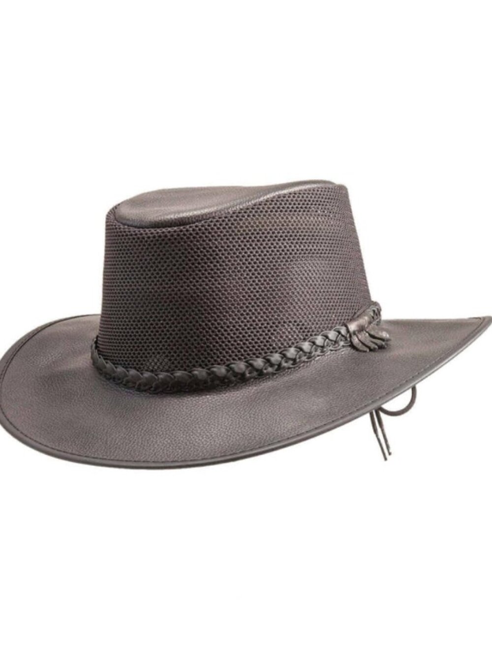 American Hat Makers UPF 50 Breeze Mesh Mens Midnight Wide Brim Sun Hat